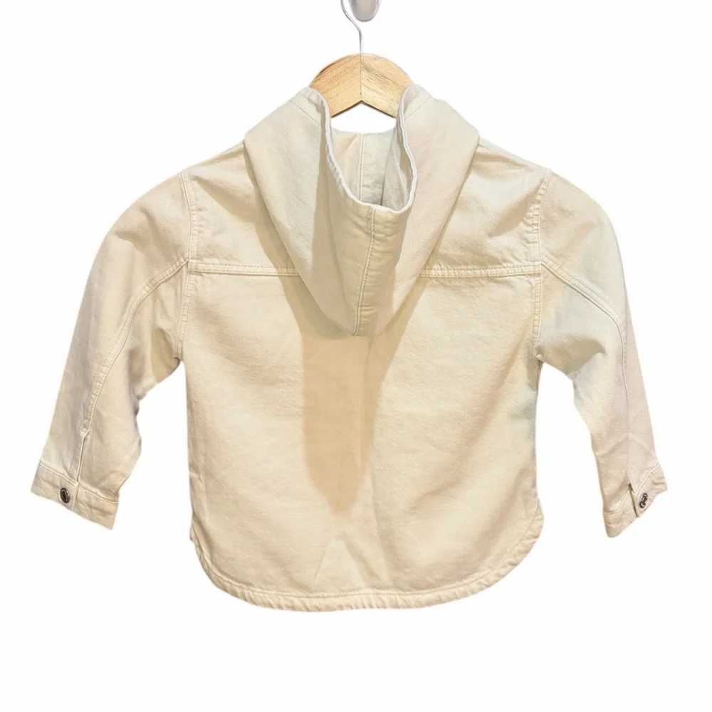 Zara Cream Hooded Jacket